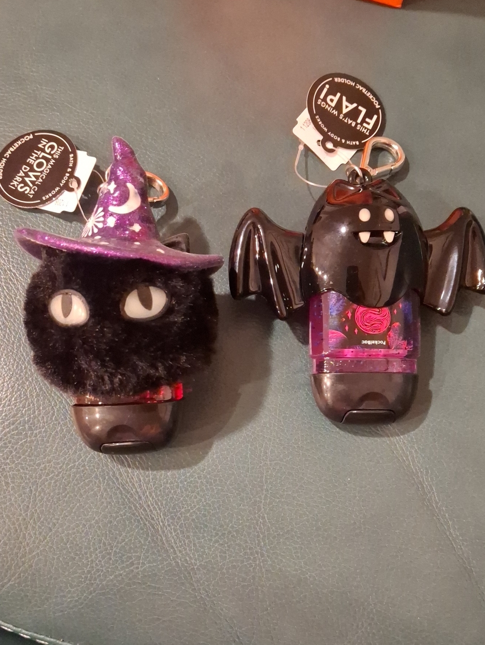 Bath & Body Works Halloween Hand Sanitizer Holder Bag Charms NEW (Set of 2)